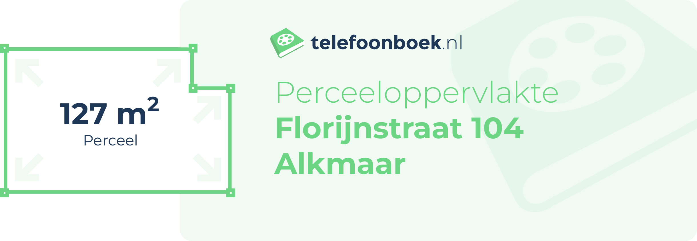 Perceeloppervlakte Florijnstraat 104 Alkmaar