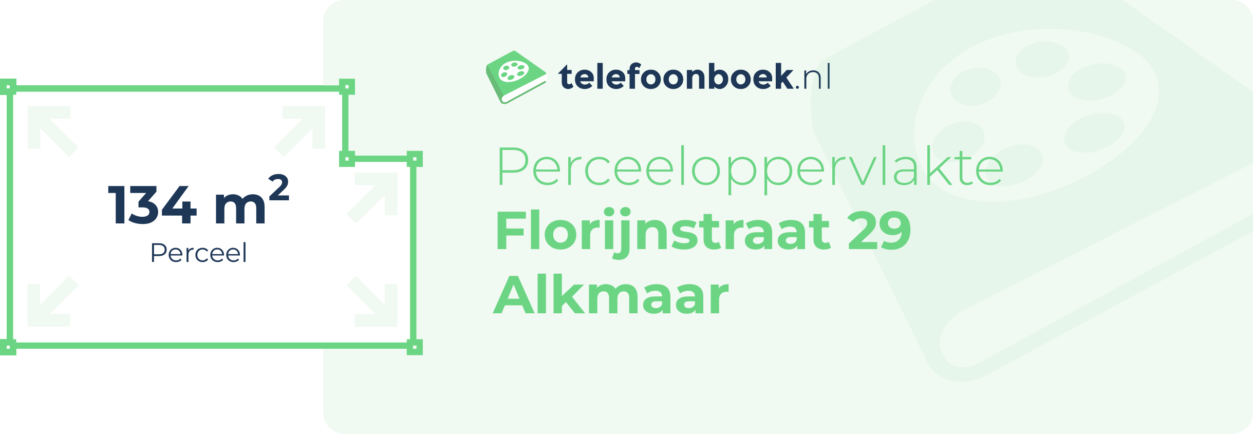 Perceeloppervlakte Florijnstraat 29 Alkmaar