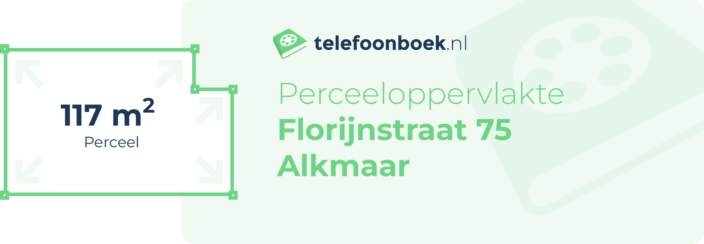 Perceeloppervlakte Florijnstraat 75 Alkmaar