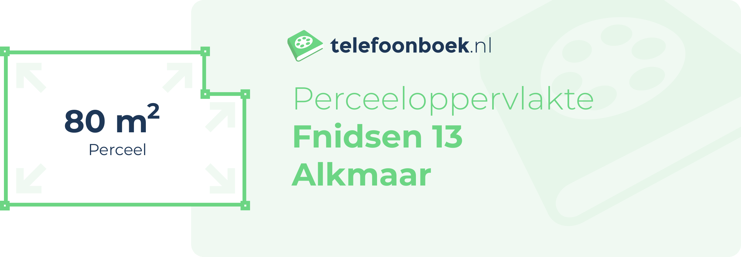 Perceeloppervlakte Fnidsen 13 Alkmaar