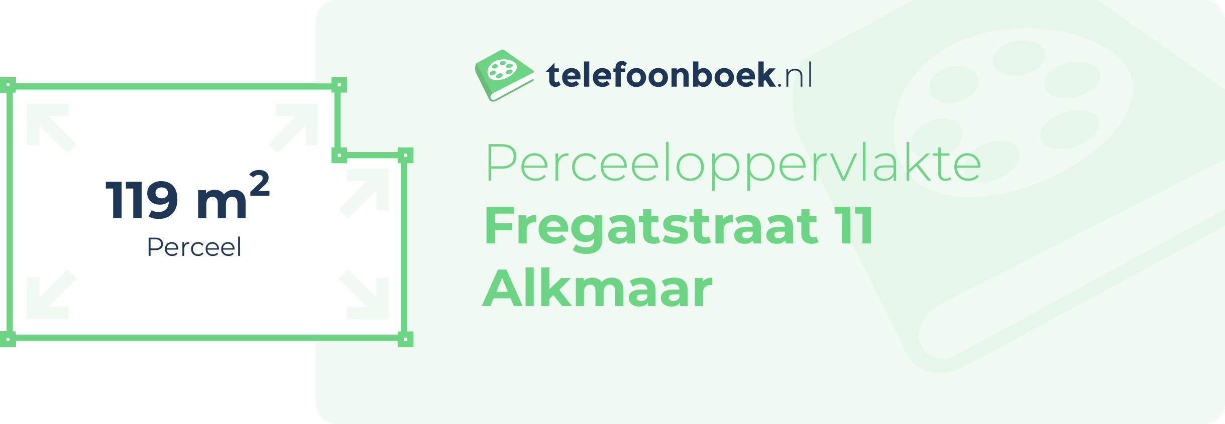 Perceeloppervlakte Fregatstraat 11 Alkmaar