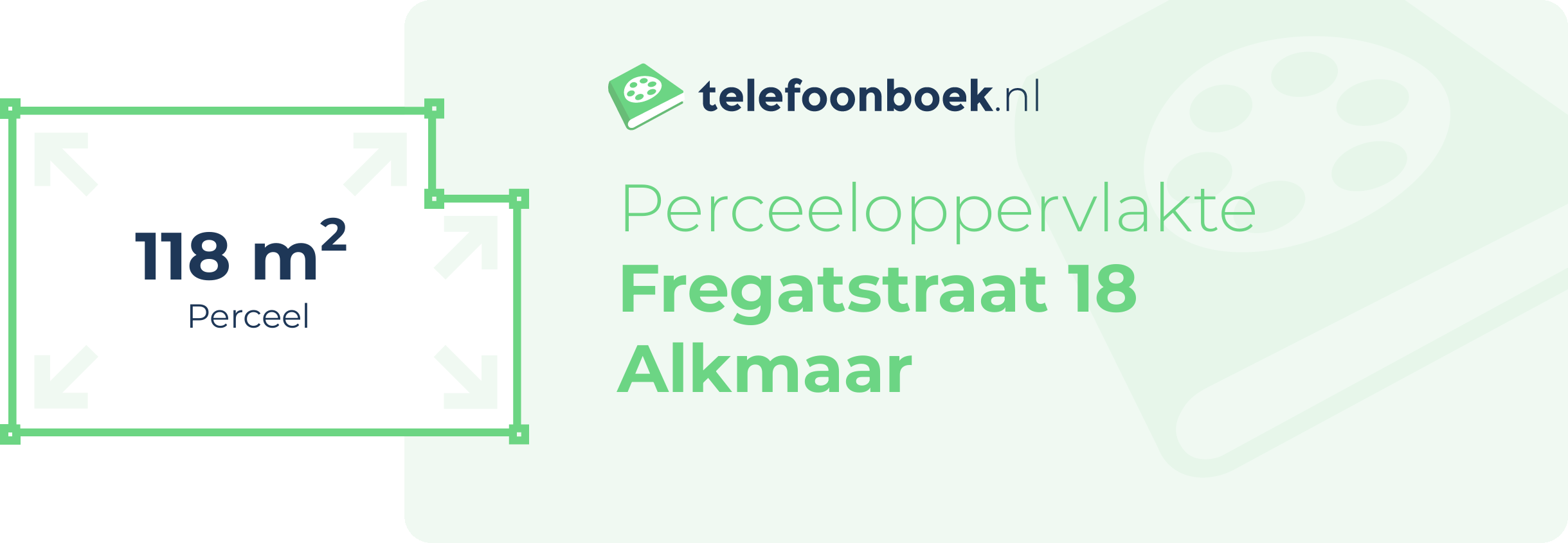 Perceeloppervlakte Fregatstraat 18 Alkmaar