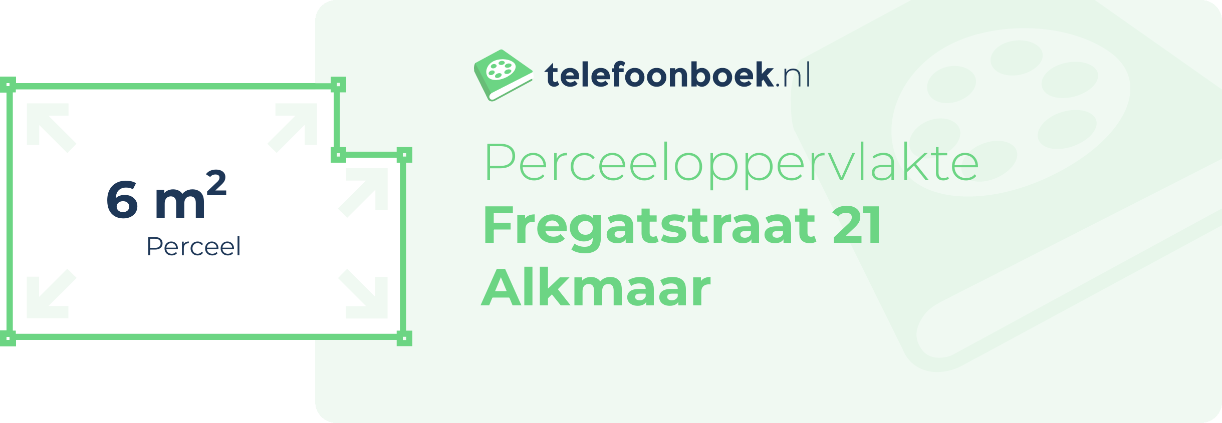 Perceeloppervlakte Fregatstraat 21 Alkmaar