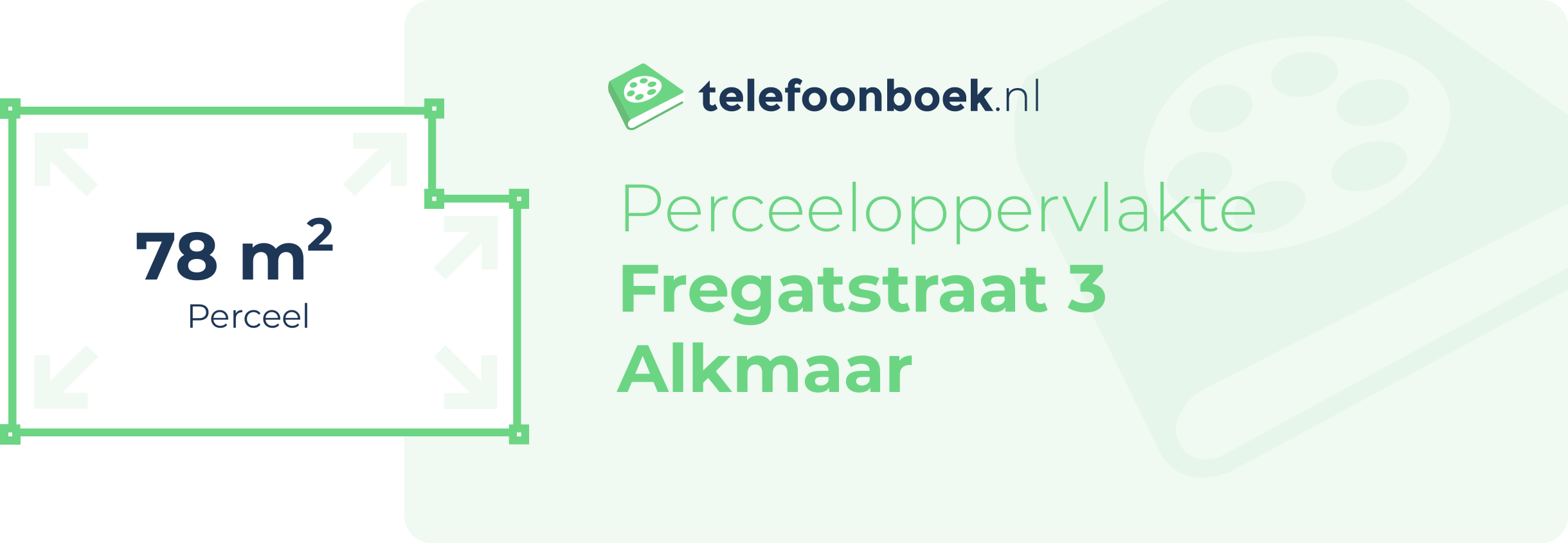 Perceeloppervlakte Fregatstraat 3 Alkmaar