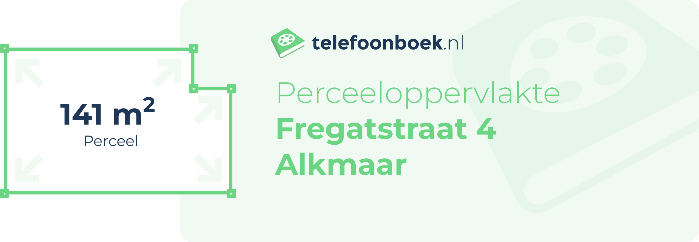 Perceeloppervlakte Fregatstraat 4 Alkmaar