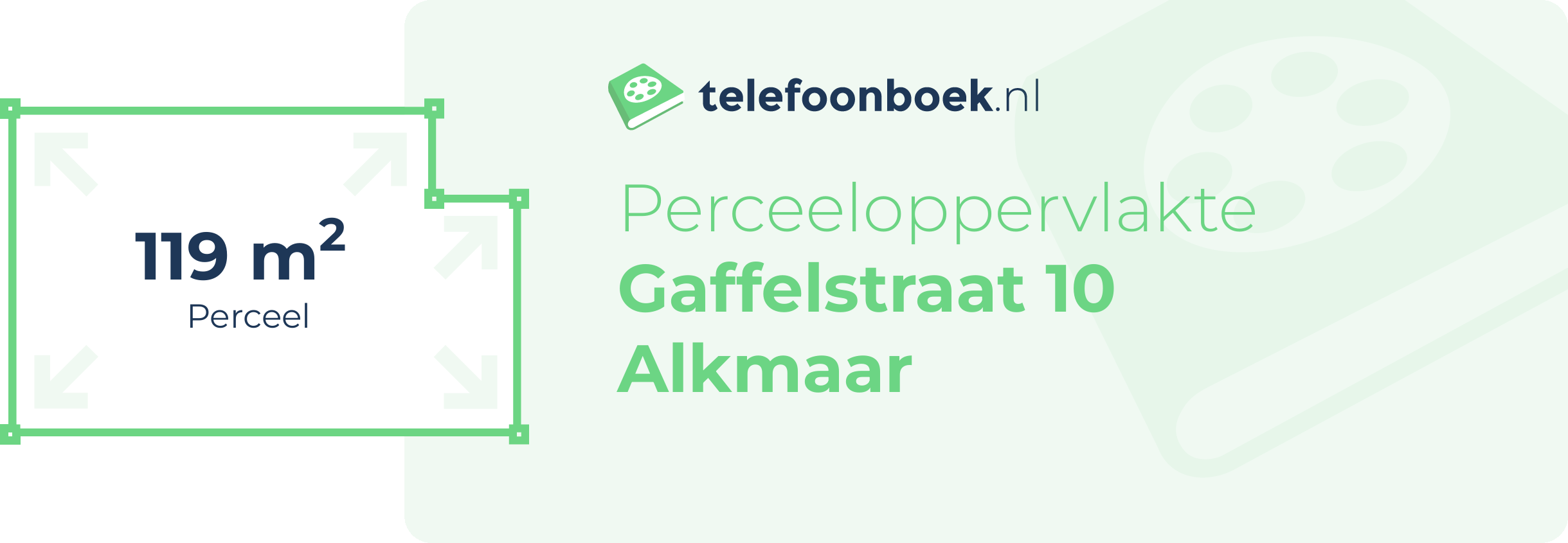 Perceeloppervlakte Gaffelstraat 10 Alkmaar