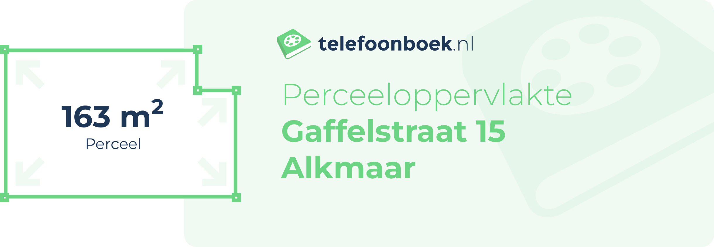 Perceeloppervlakte Gaffelstraat 15 Alkmaar