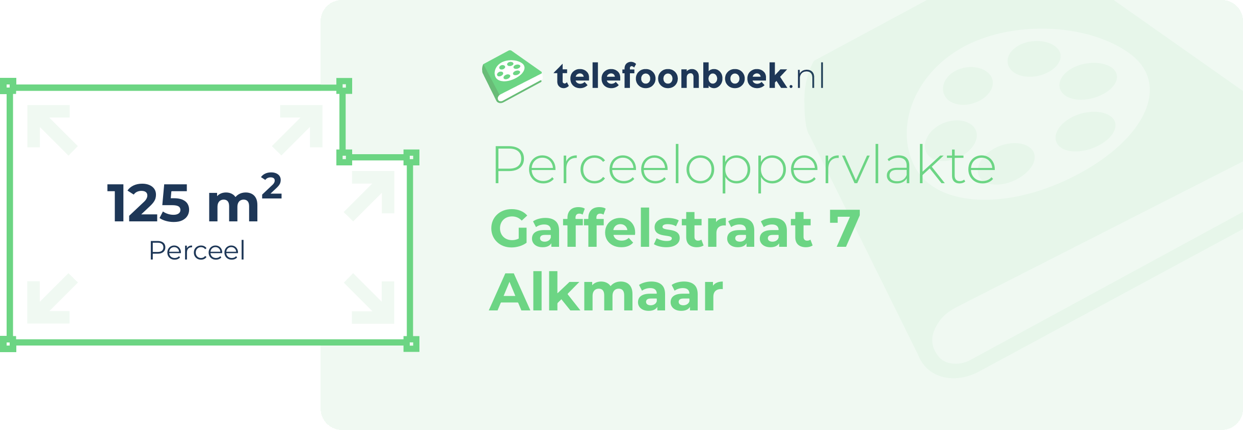 Perceeloppervlakte Gaffelstraat 7 Alkmaar