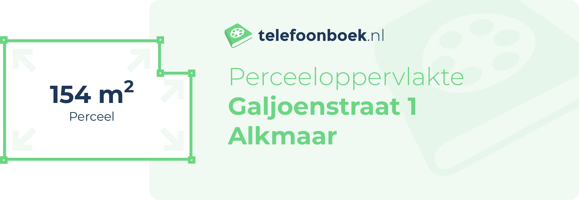 Perceeloppervlakte Galjoenstraat 1 Alkmaar