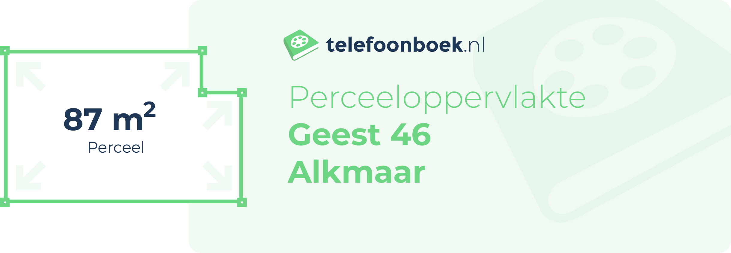 Perceeloppervlakte Geest 46 Alkmaar