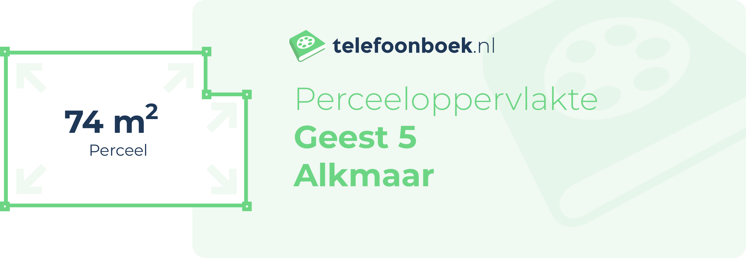 Perceeloppervlakte Geest 5 Alkmaar