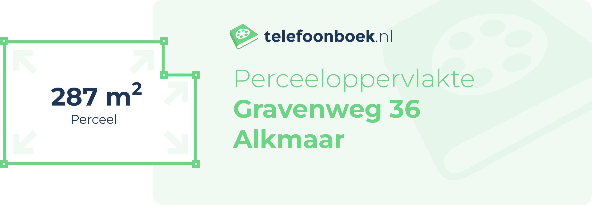 Perceeloppervlakte Gravenweg 36 Alkmaar