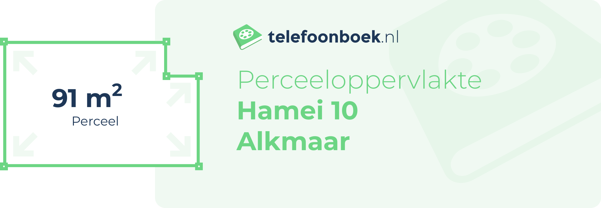 Perceeloppervlakte Hamei 10 Alkmaar