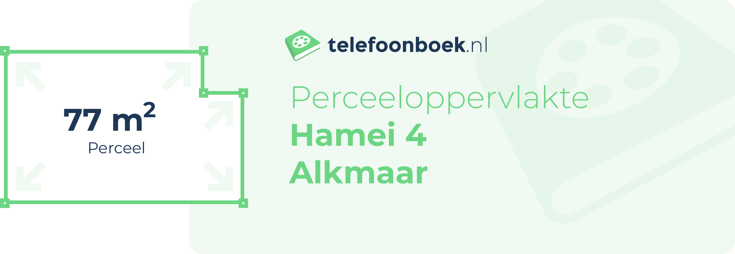 Perceeloppervlakte Hamei 4 Alkmaar