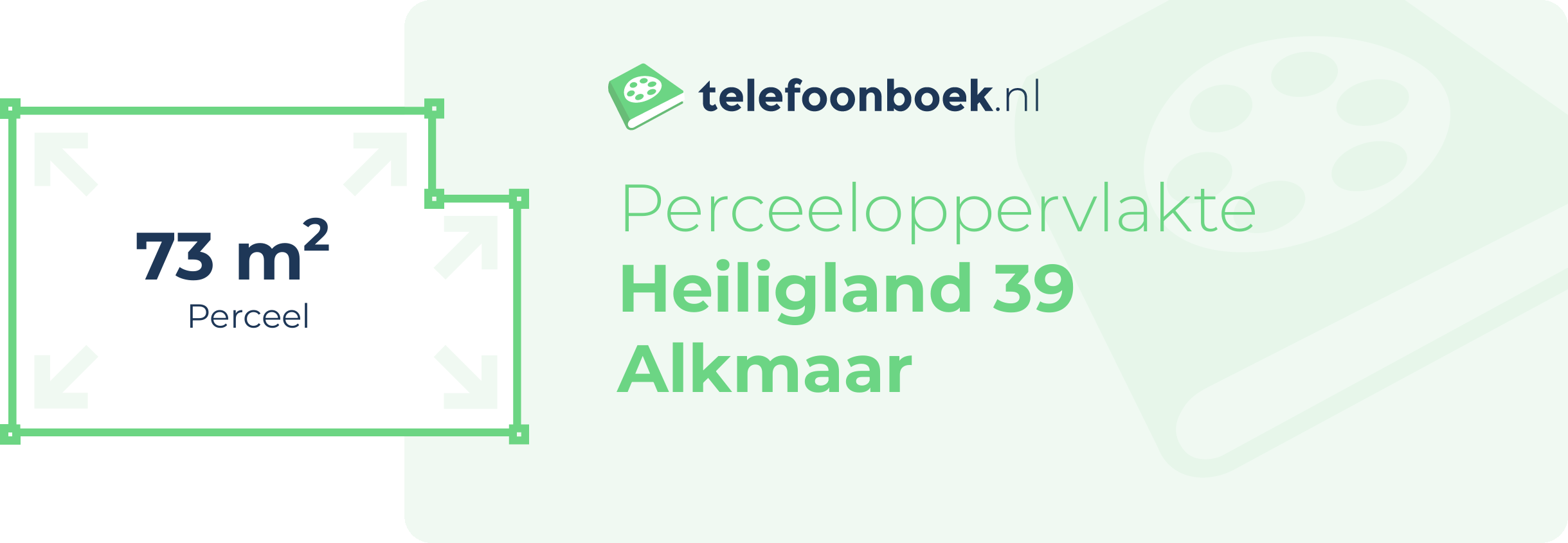 Perceeloppervlakte Heiligland 39 Alkmaar