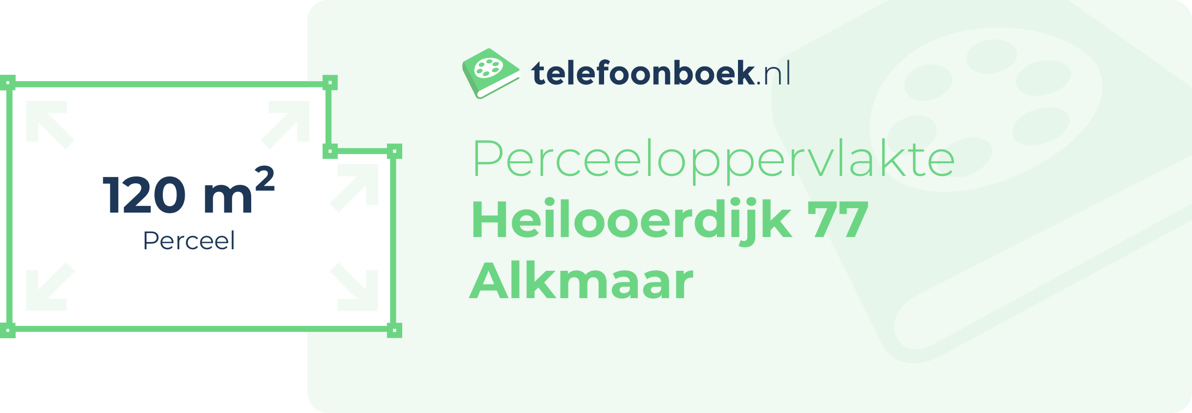 Perceeloppervlakte Heilooerdijk 77 Alkmaar