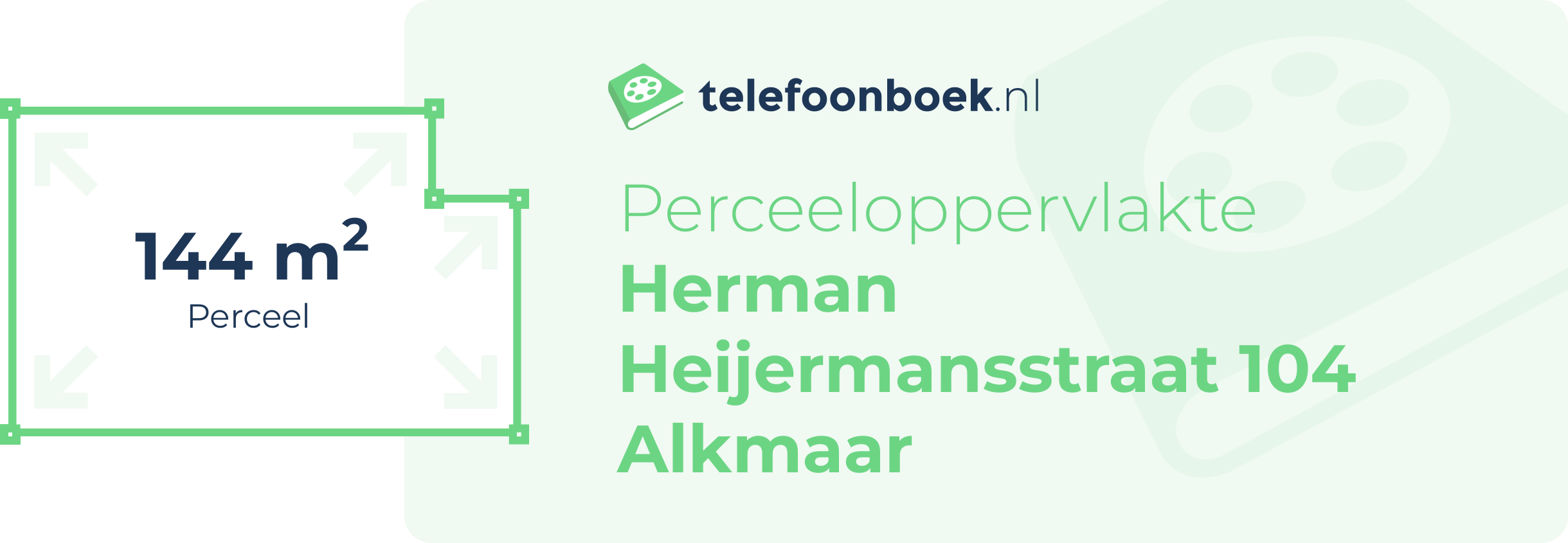 Perceeloppervlakte Herman Heijermansstraat 104 Alkmaar