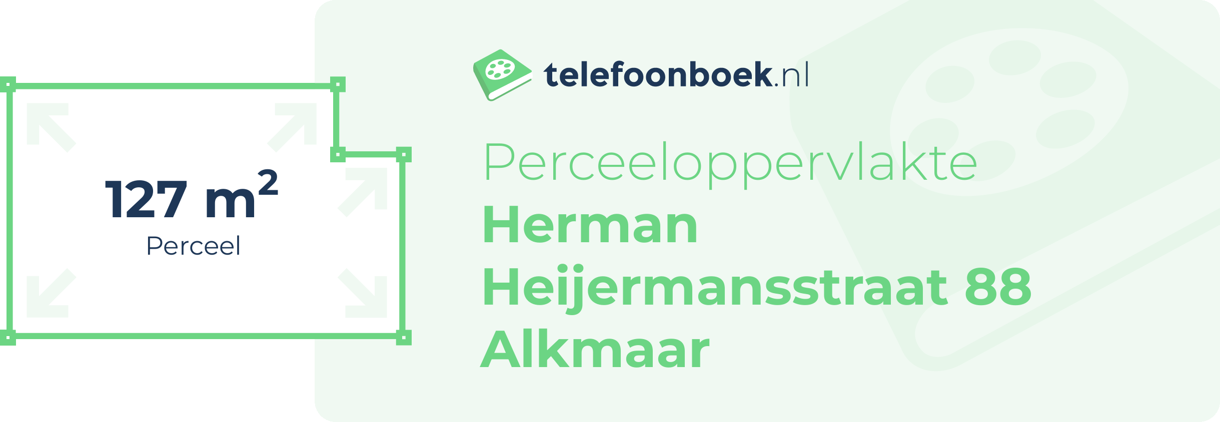 Perceeloppervlakte Herman Heijermansstraat 88 Alkmaar