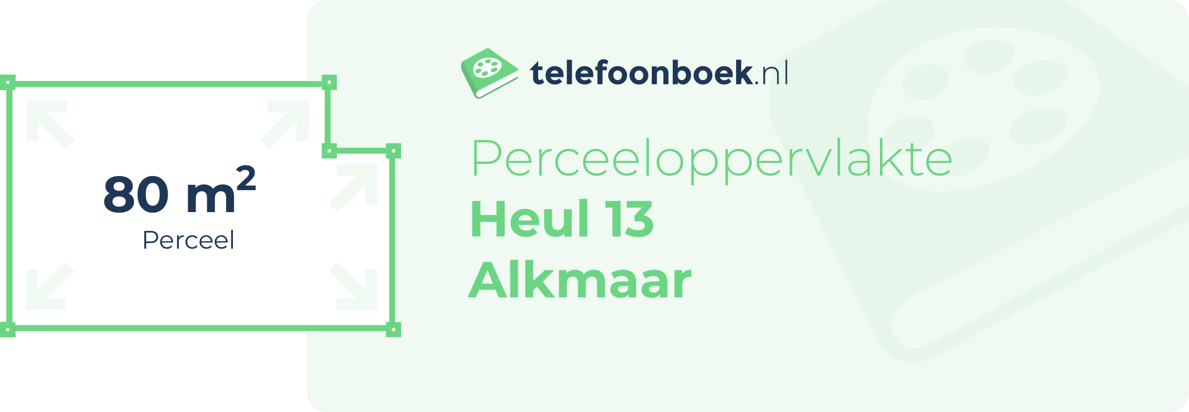 Perceeloppervlakte Heul 13 Alkmaar