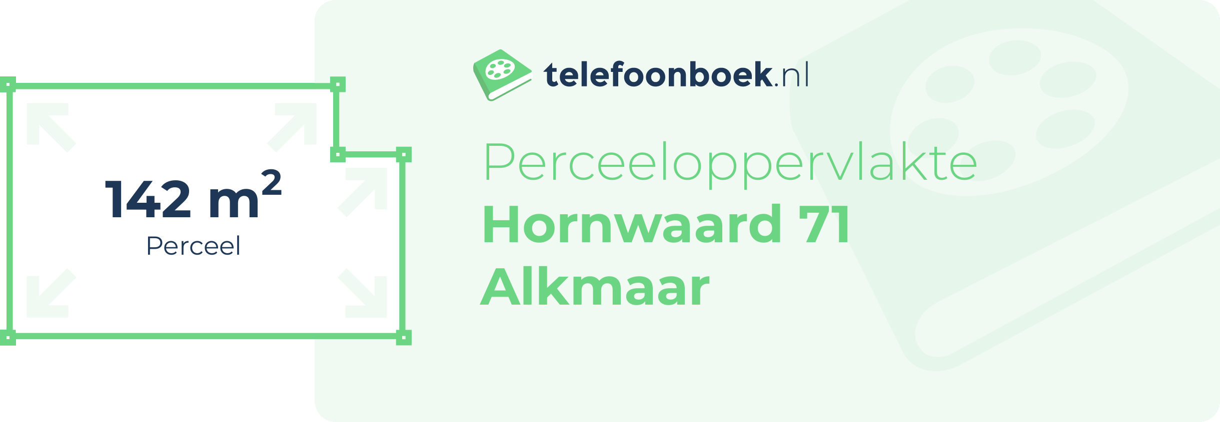 Perceeloppervlakte Hornwaard 71 Alkmaar