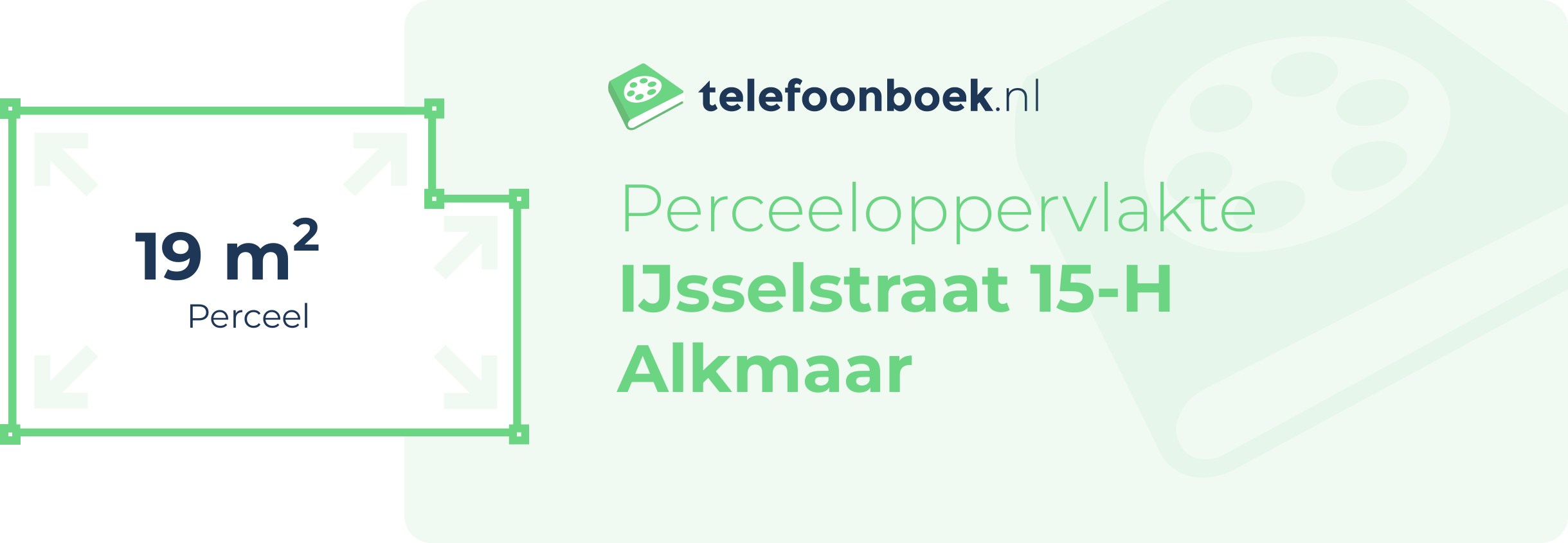 Perceeloppervlakte IJsselstraat 15-H Alkmaar