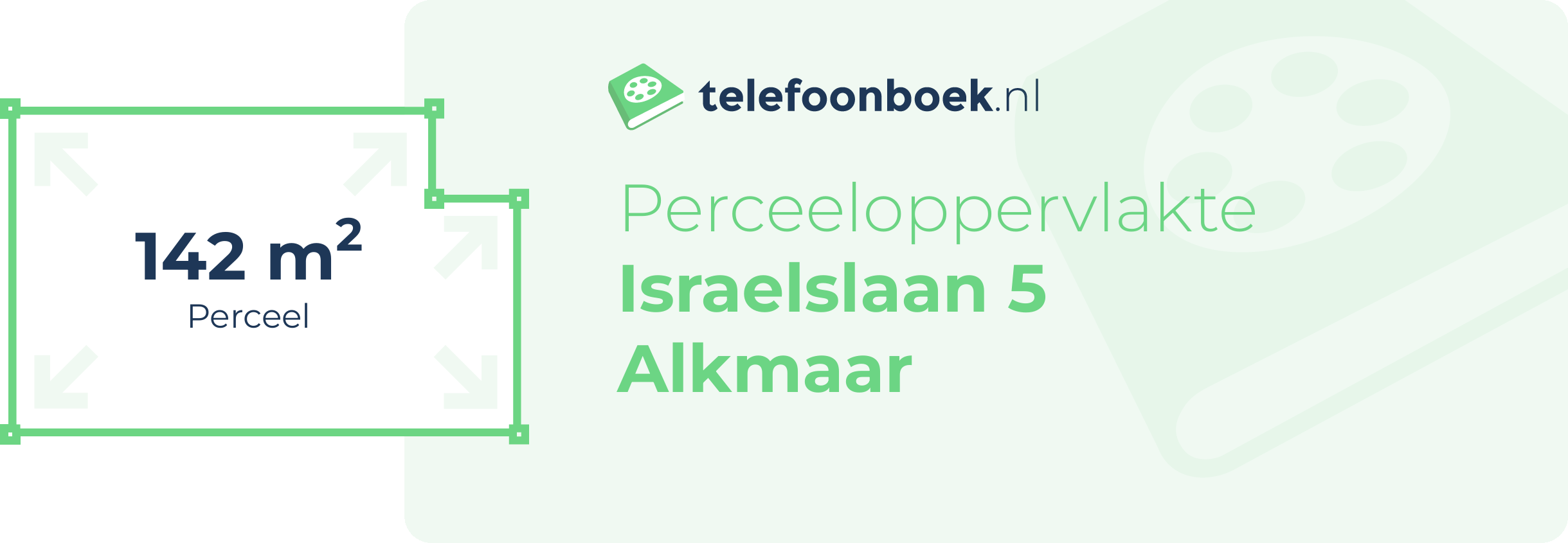 Perceeloppervlakte Israelslaan 5 Alkmaar