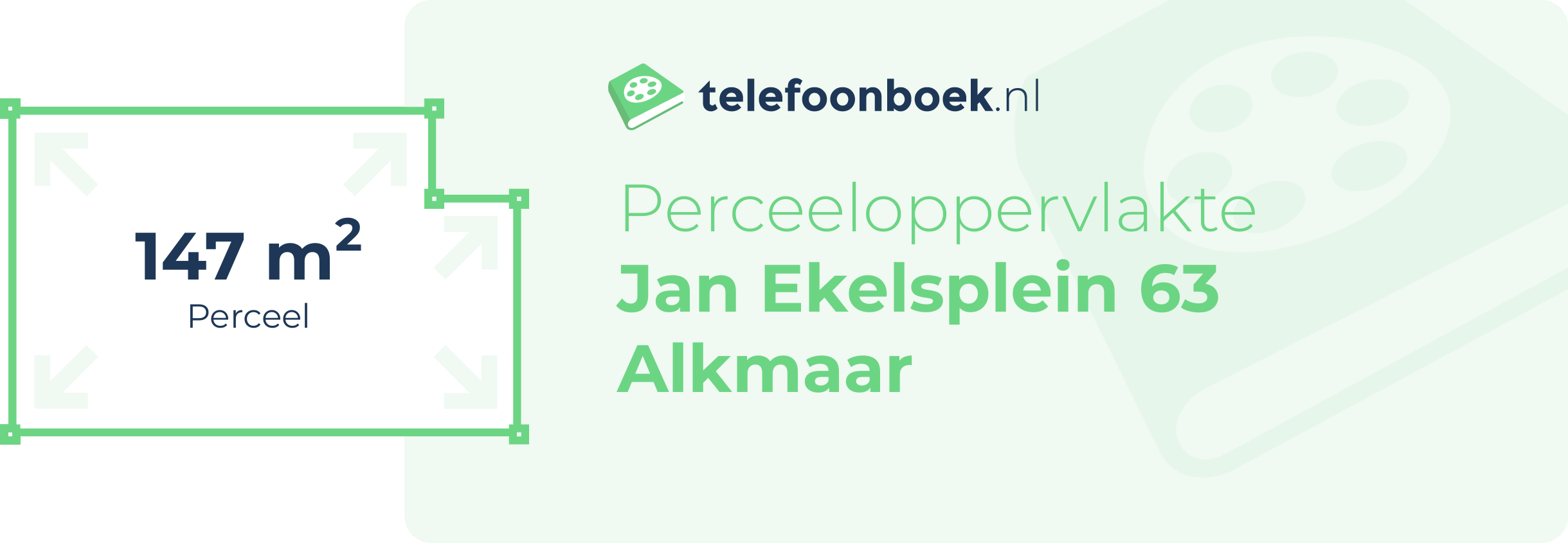 Perceeloppervlakte Jan Ekelsplein 63 Alkmaar