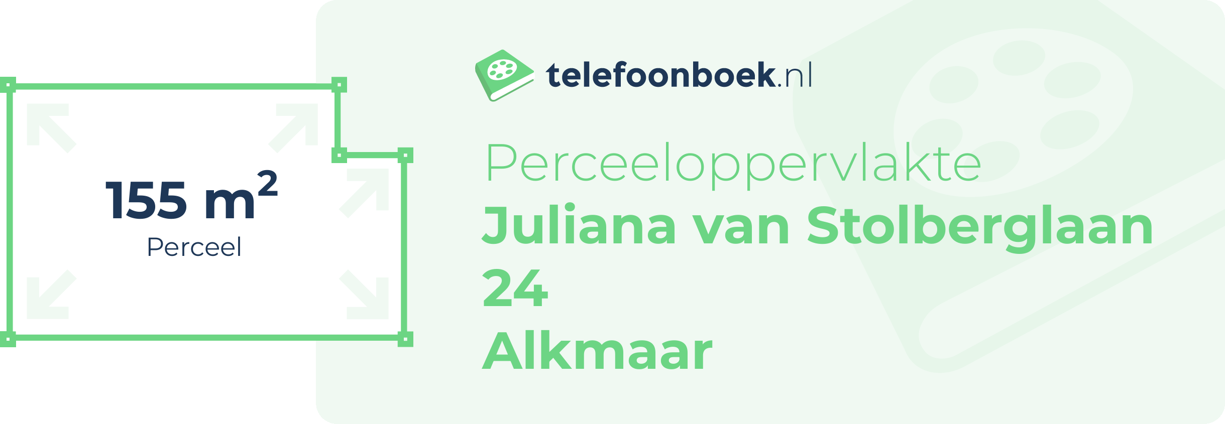 Perceeloppervlakte Juliana Van Stolberglaan 24 Alkmaar