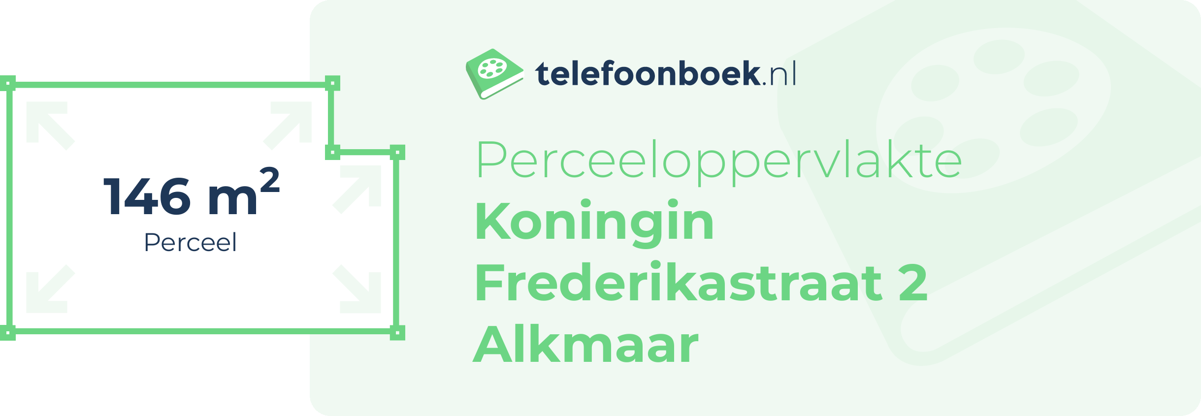 Perceeloppervlakte Koningin Frederikastraat 2 Alkmaar