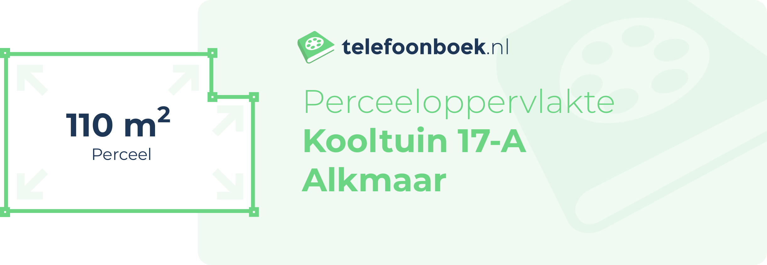 Perceeloppervlakte Kooltuin 17-A Alkmaar