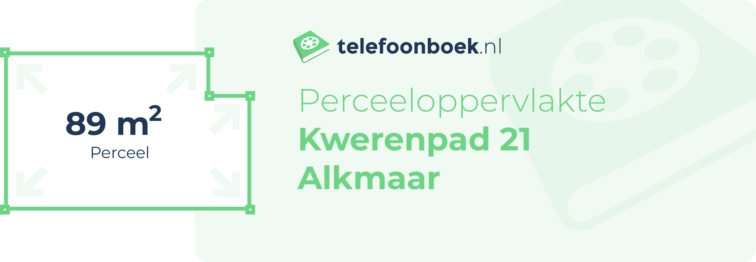 Perceeloppervlakte Kwerenpad 21 Alkmaar