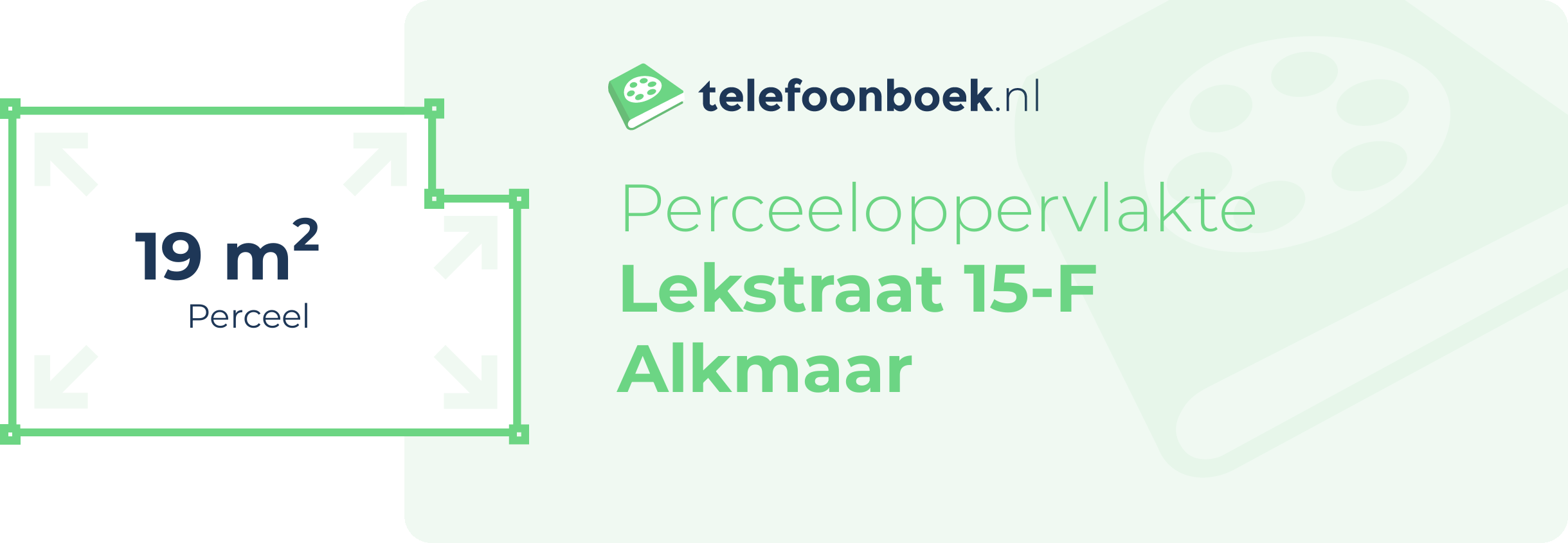 Perceeloppervlakte Lekstraat 15-F Alkmaar