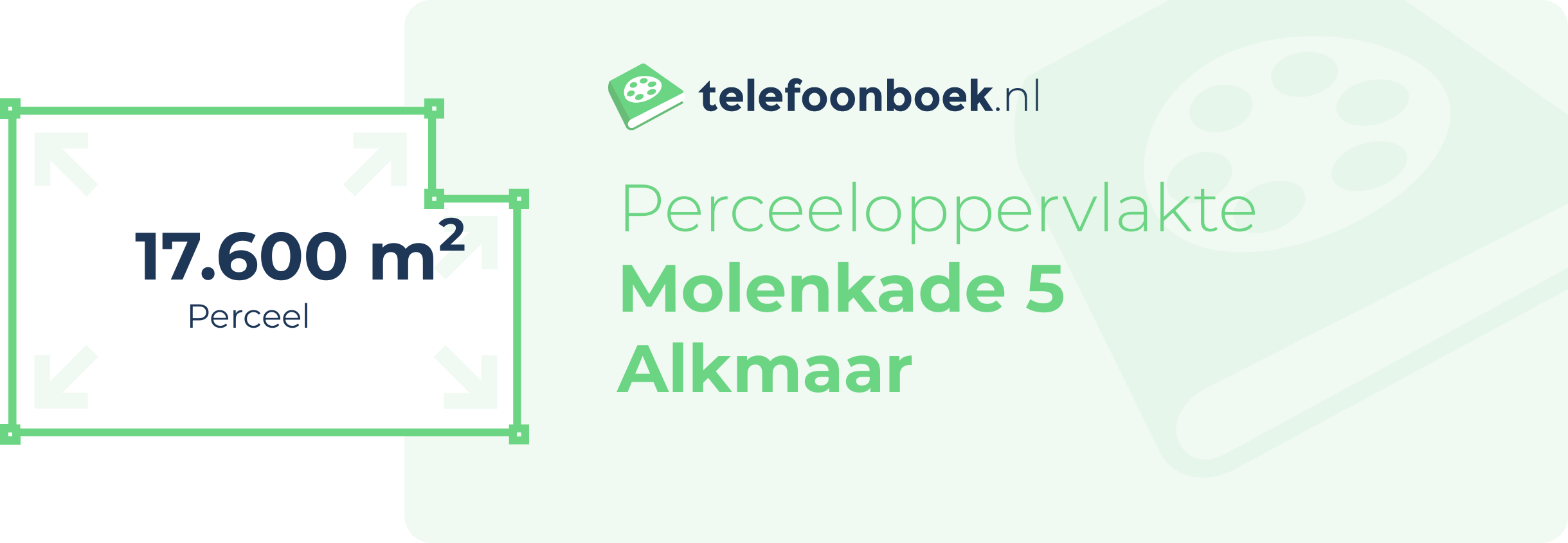 Perceeloppervlakte Molenkade 5 Alkmaar