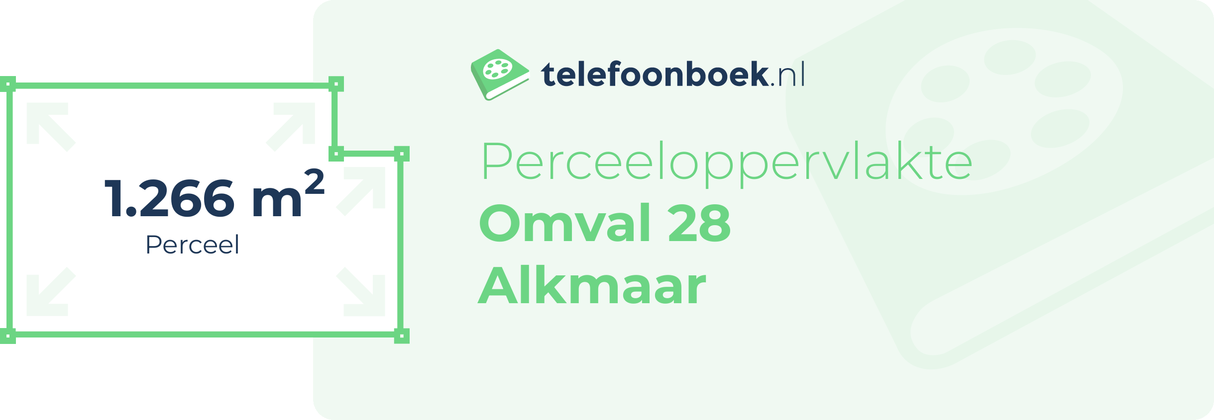 Perceeloppervlakte Omval 28 Alkmaar