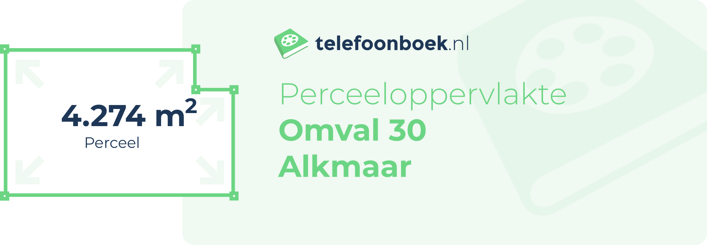 Perceeloppervlakte Omval 30 Alkmaar