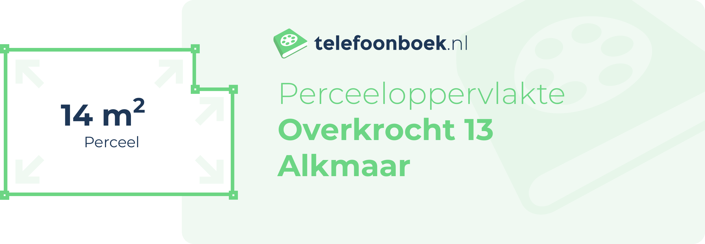 Perceeloppervlakte Overkrocht 13 Alkmaar