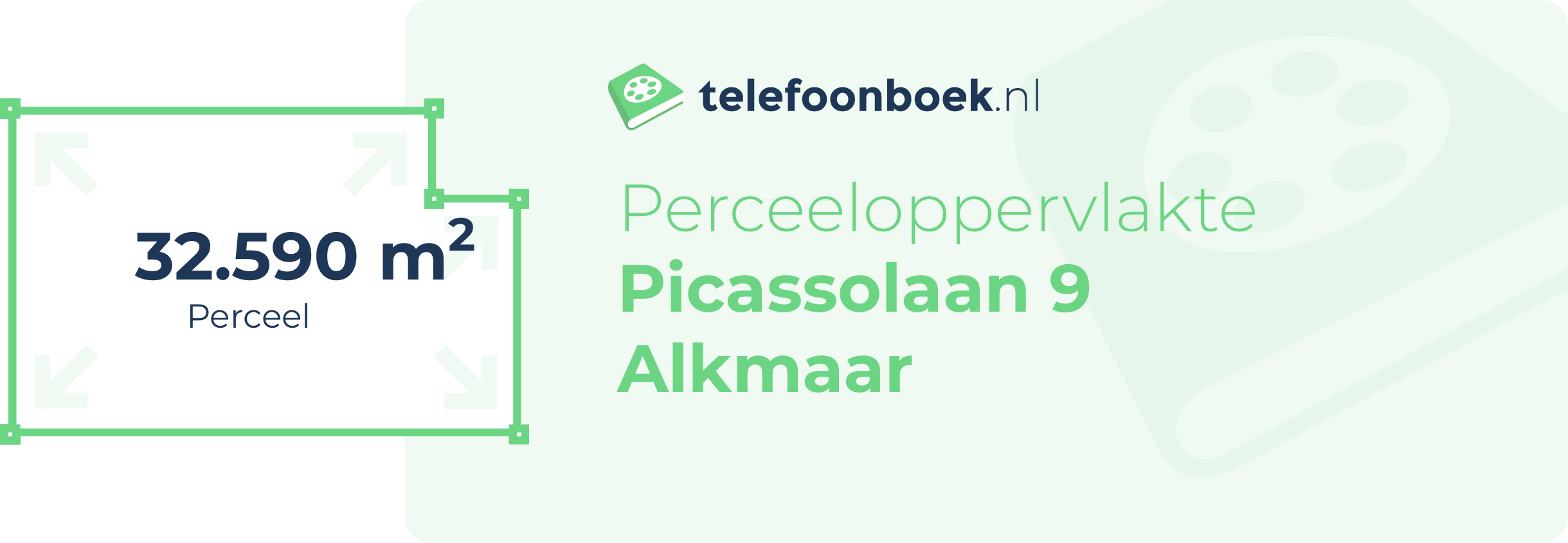 Perceeloppervlakte Picassolaan 9 Alkmaar