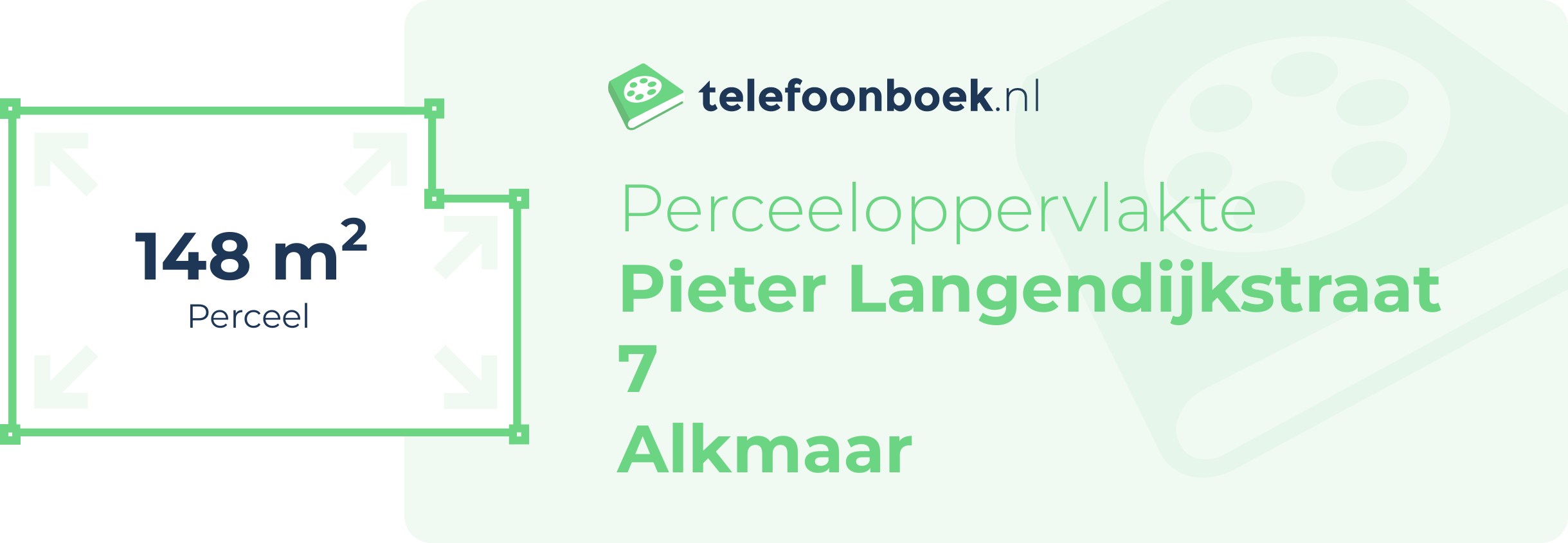 Perceeloppervlakte Pieter Langendijkstraat 7 Alkmaar