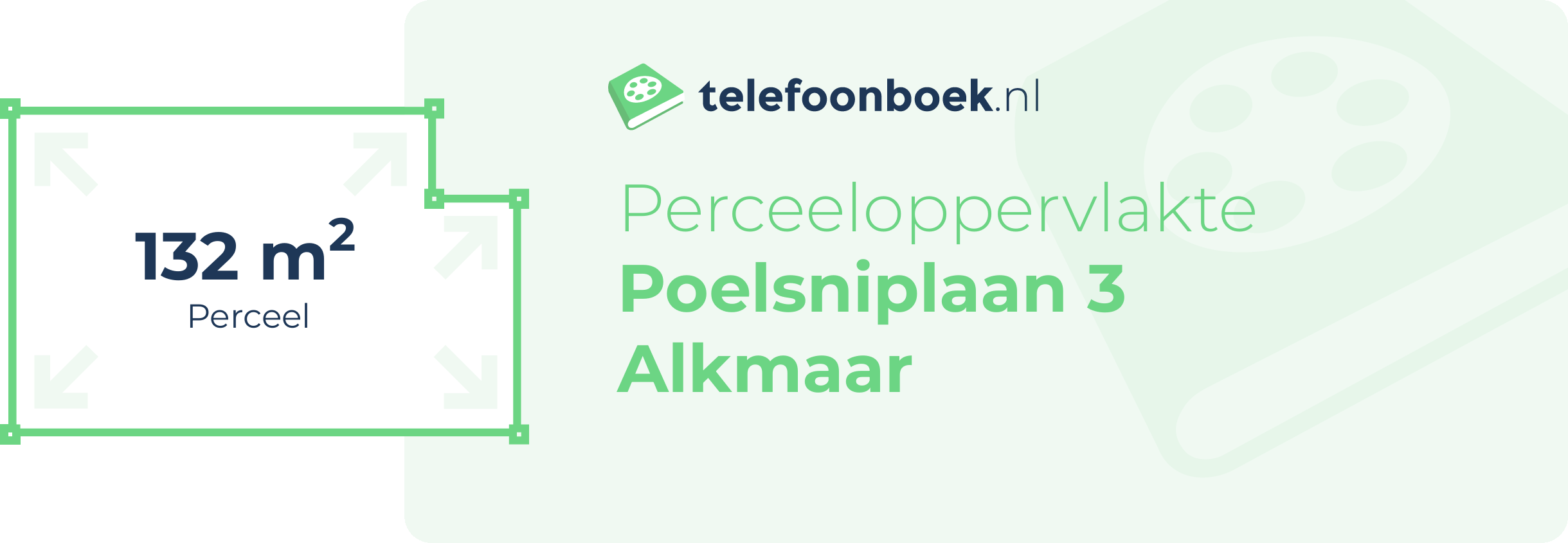 Perceeloppervlakte Poelsniplaan 3 Alkmaar