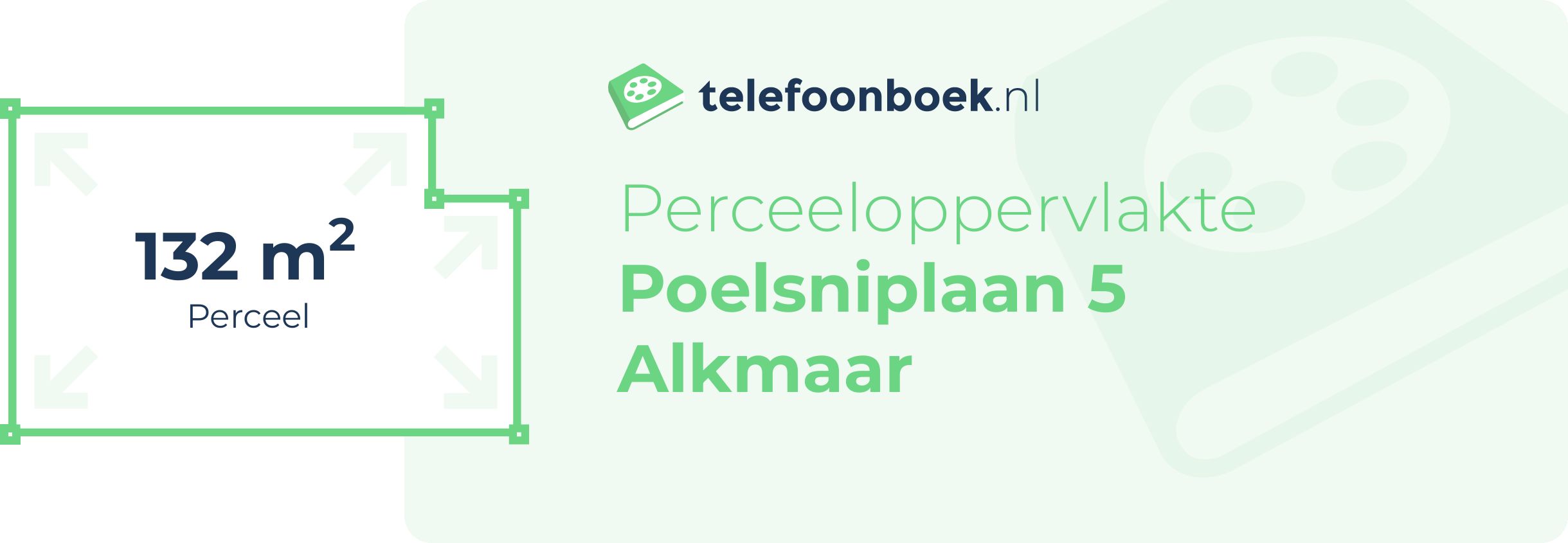 Perceeloppervlakte Poelsniplaan 5 Alkmaar