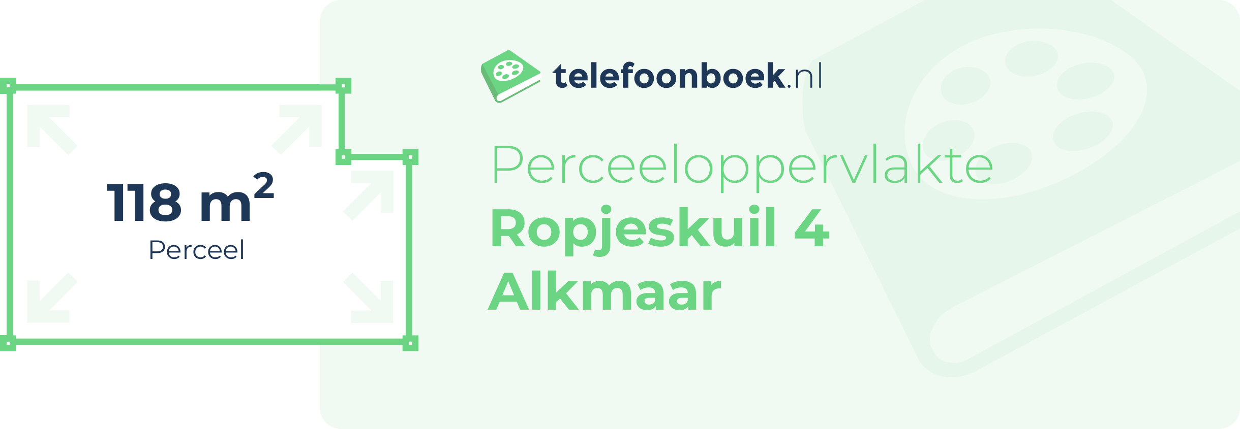 Perceeloppervlakte Ropjeskuil 4 Alkmaar