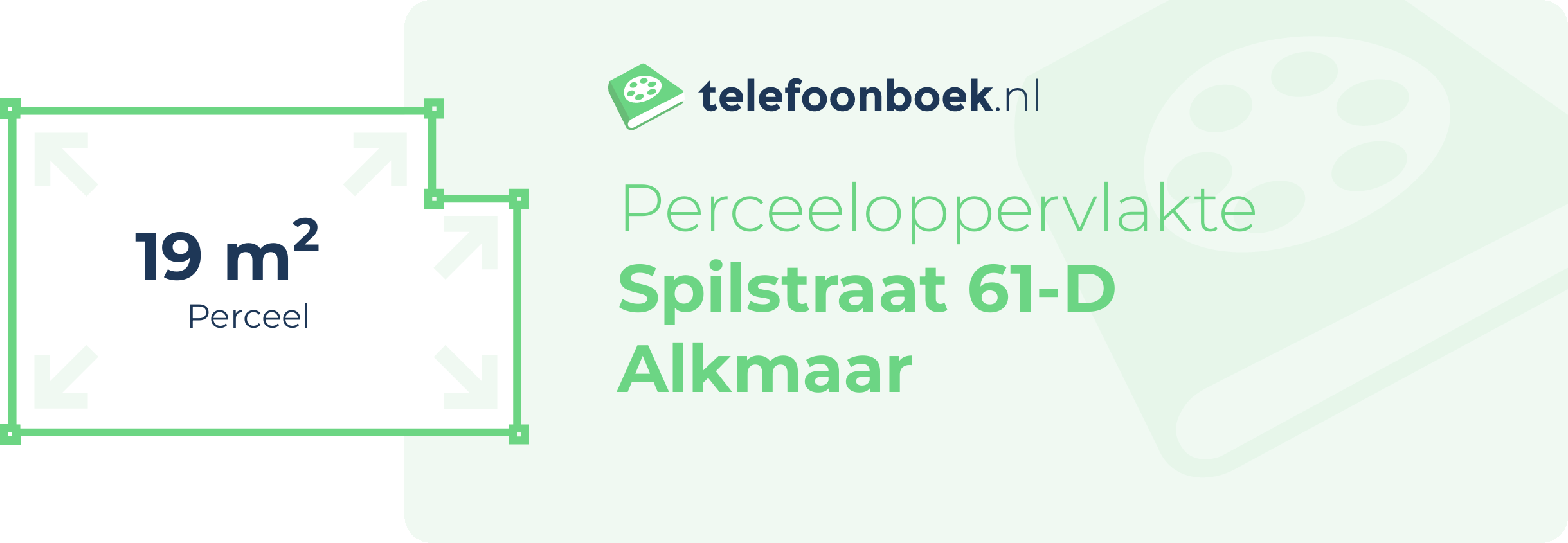 Perceeloppervlakte Spilstraat 61-D Alkmaar