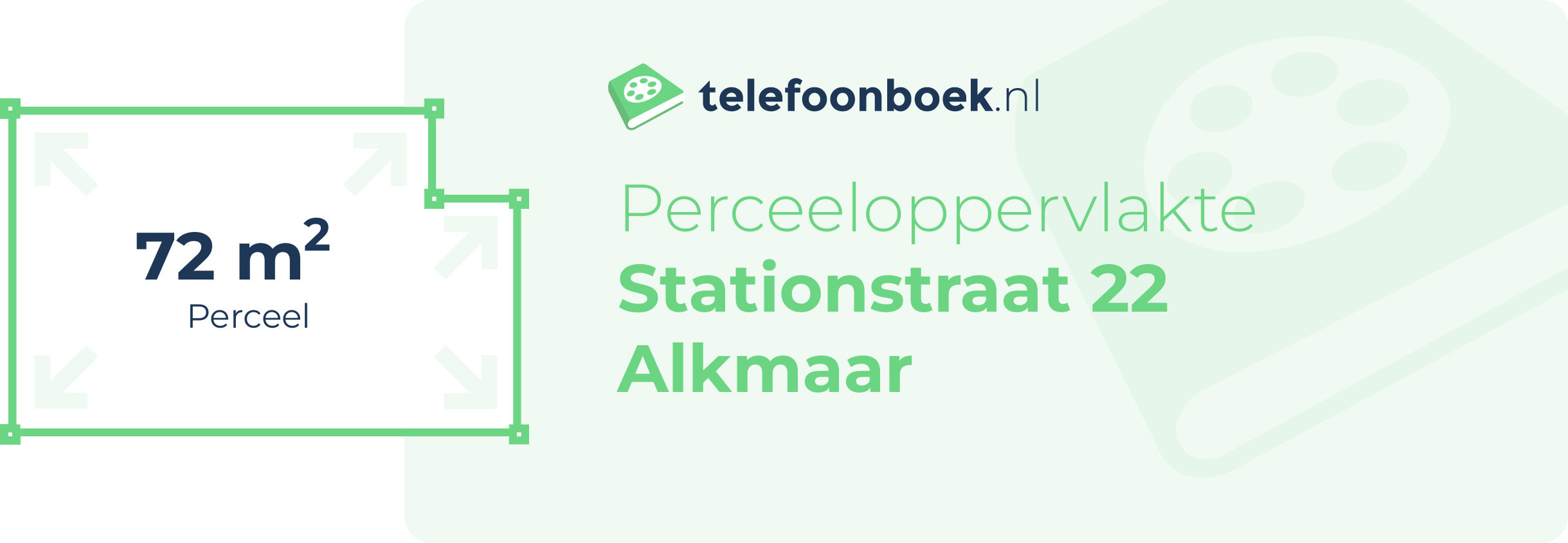 Perceeloppervlakte Stationstraat 22 Alkmaar