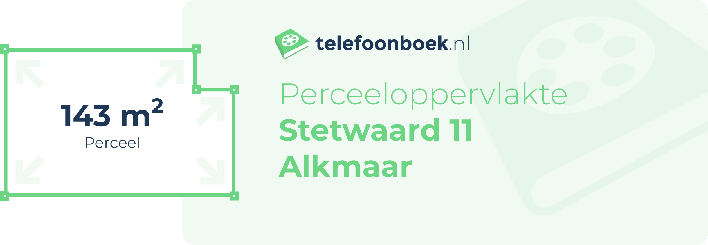 Perceeloppervlakte Stetwaard 11 Alkmaar