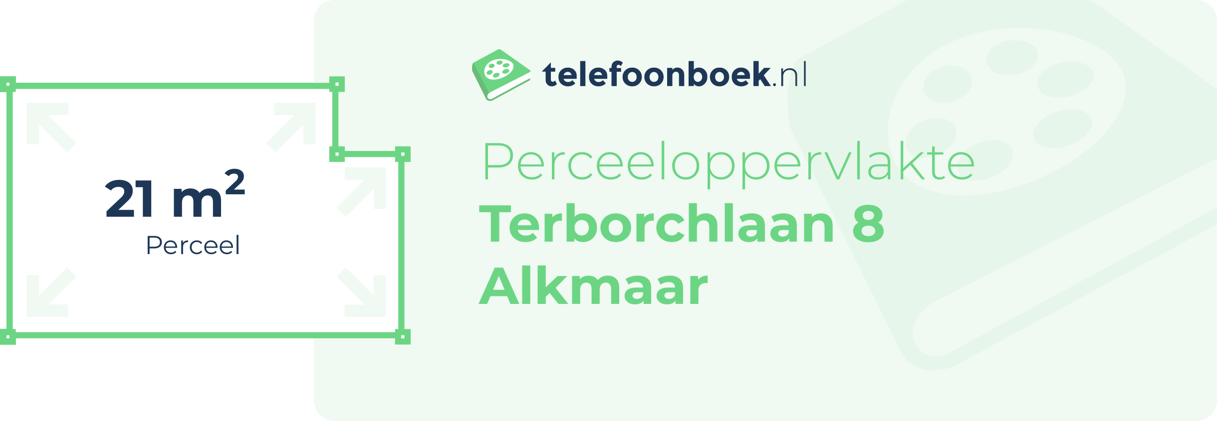 Perceeloppervlakte Terborchlaan 8 Alkmaar