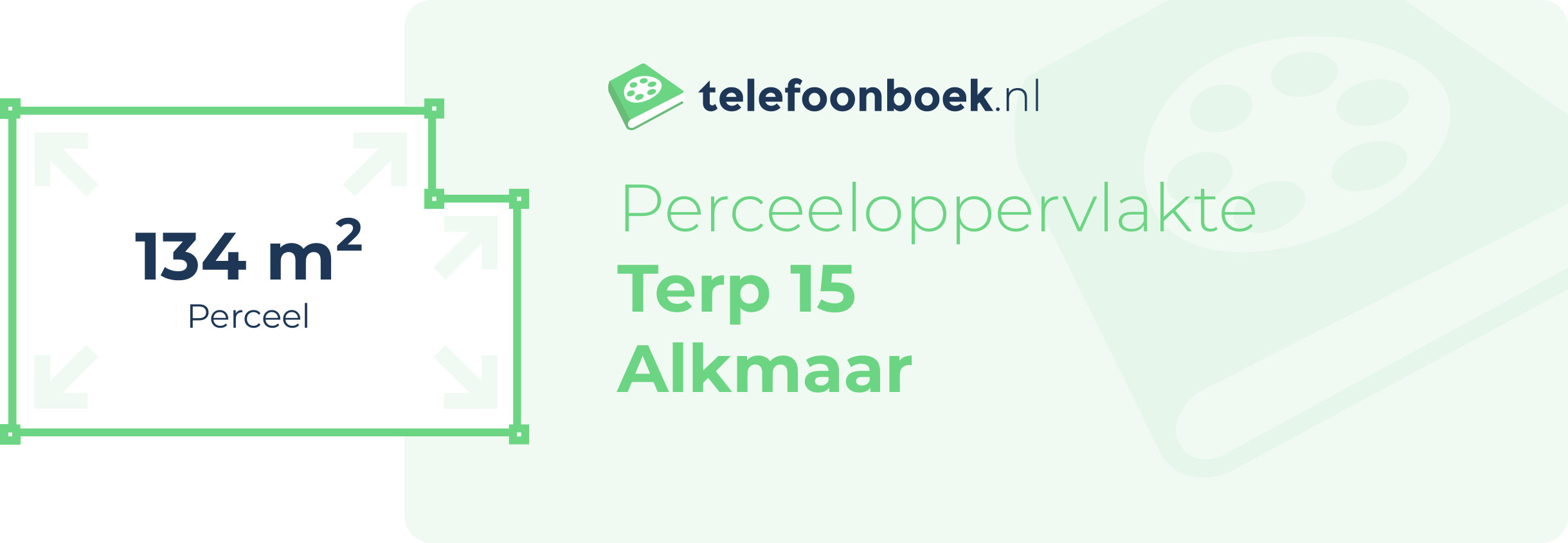 Perceeloppervlakte Terp 15 Alkmaar