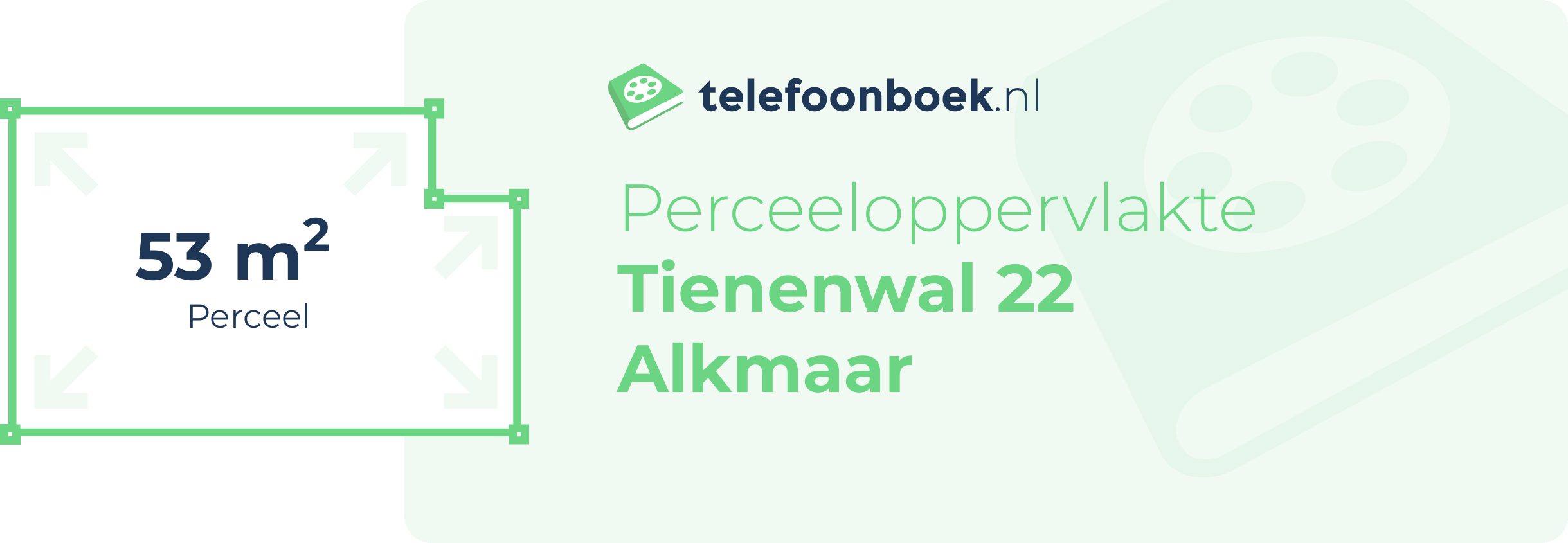 Perceeloppervlakte Tienenwal 22 Alkmaar