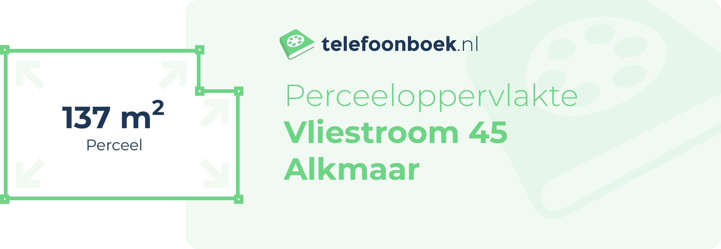 Perceeloppervlakte Vliestroom 45 Alkmaar