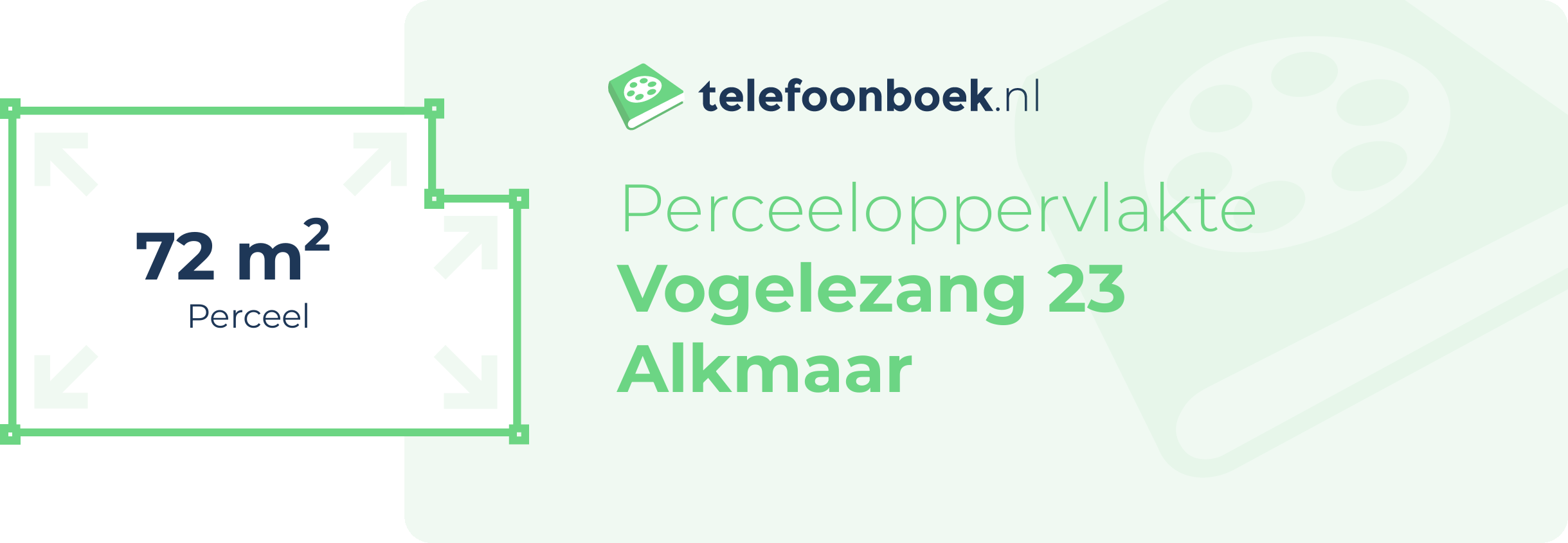 Perceeloppervlakte Vogelezang 23 Alkmaar