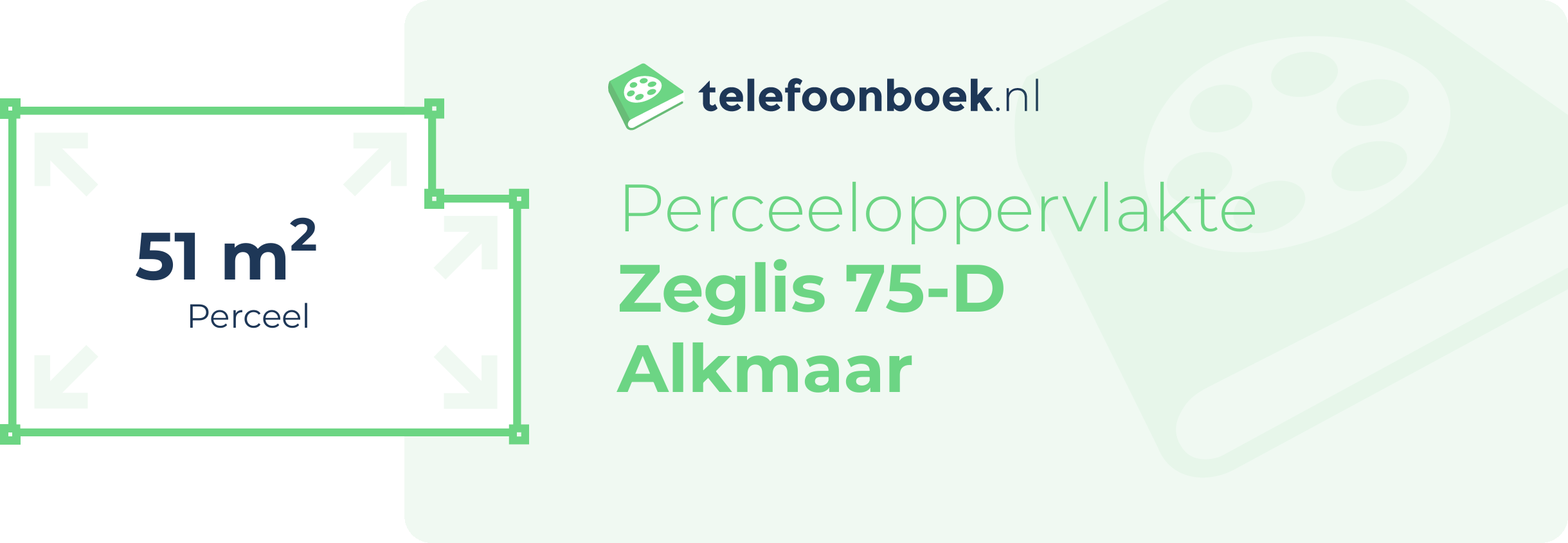Perceeloppervlakte Zeglis 75-D Alkmaar